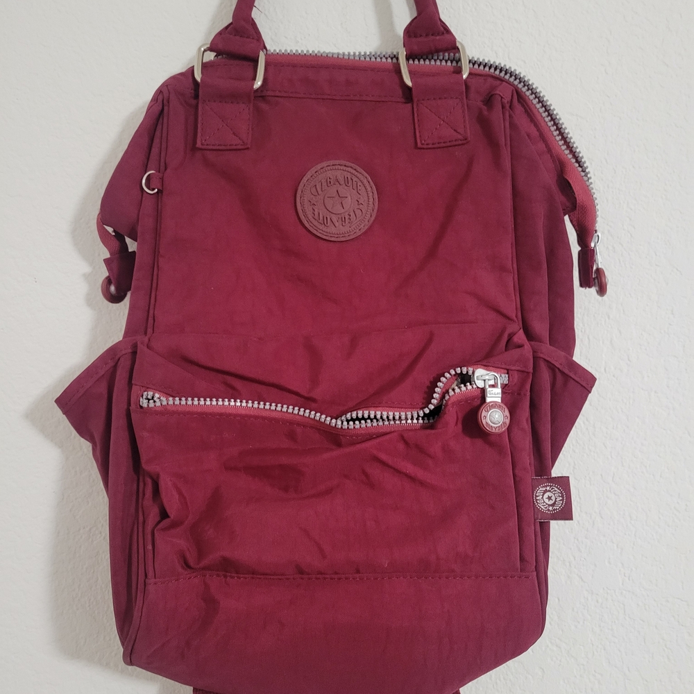 Elegant Maroon Backpack for Women